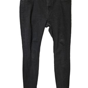 Everlane Womans  Black Med/high Rise Stretch Denim Skinny Jeans Size 31×27